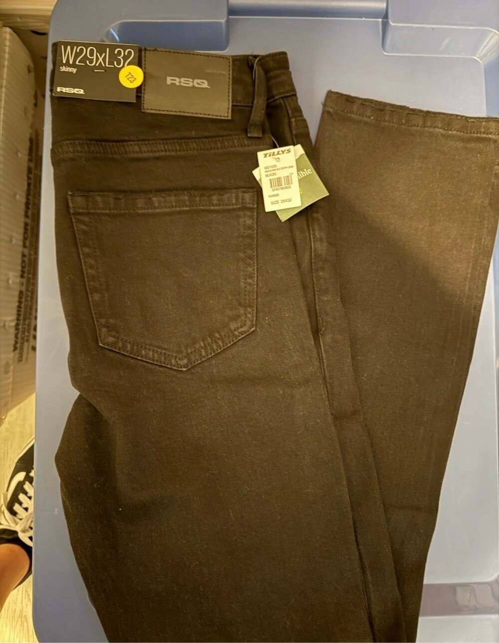 RSQ Skinny Black Denim Jeans W29xL32